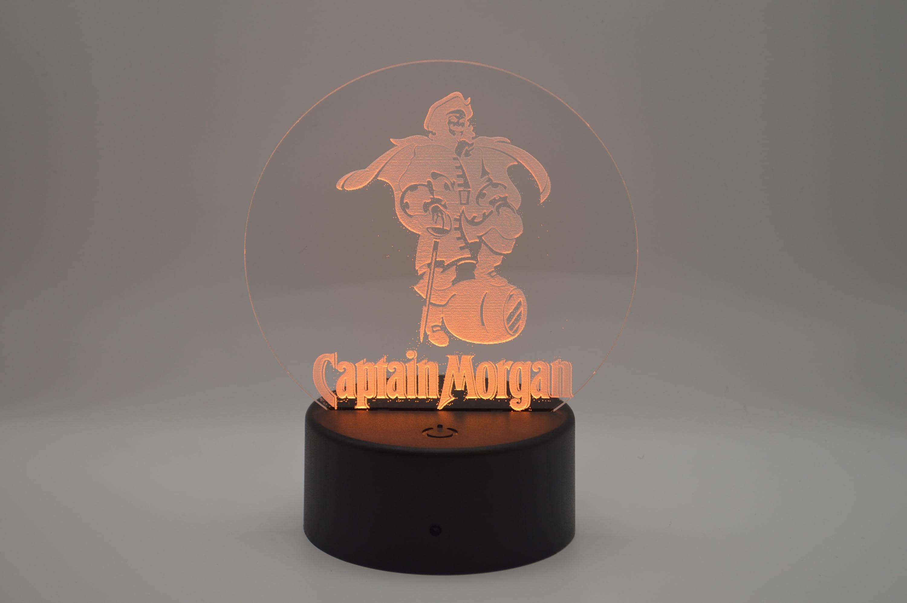 Captain Morgan Spiced Rum Bar LED Light Sign, USB or Battery Powered, Multiple Colors,
