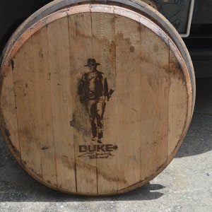 John Wayne DUKE Bourbon Whiskey Barrel Head/Lid