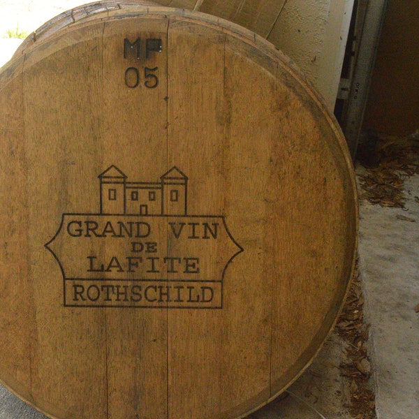 2005 Grand Vin De Lafite Rothschild, Chateau Rothschild Wine Barrel Head/Lid