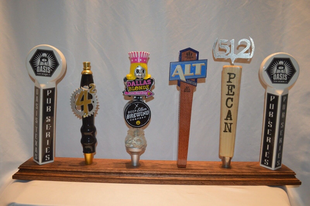 Handmade American Red Oak Beer Tap Handle Display for Bar 19 Taps Etsy