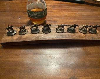 Blanton’s Bourbon Cork Display Wide Oak Center Stave, Blantons, Whiskey, Whisky- Personalized Engraving Available