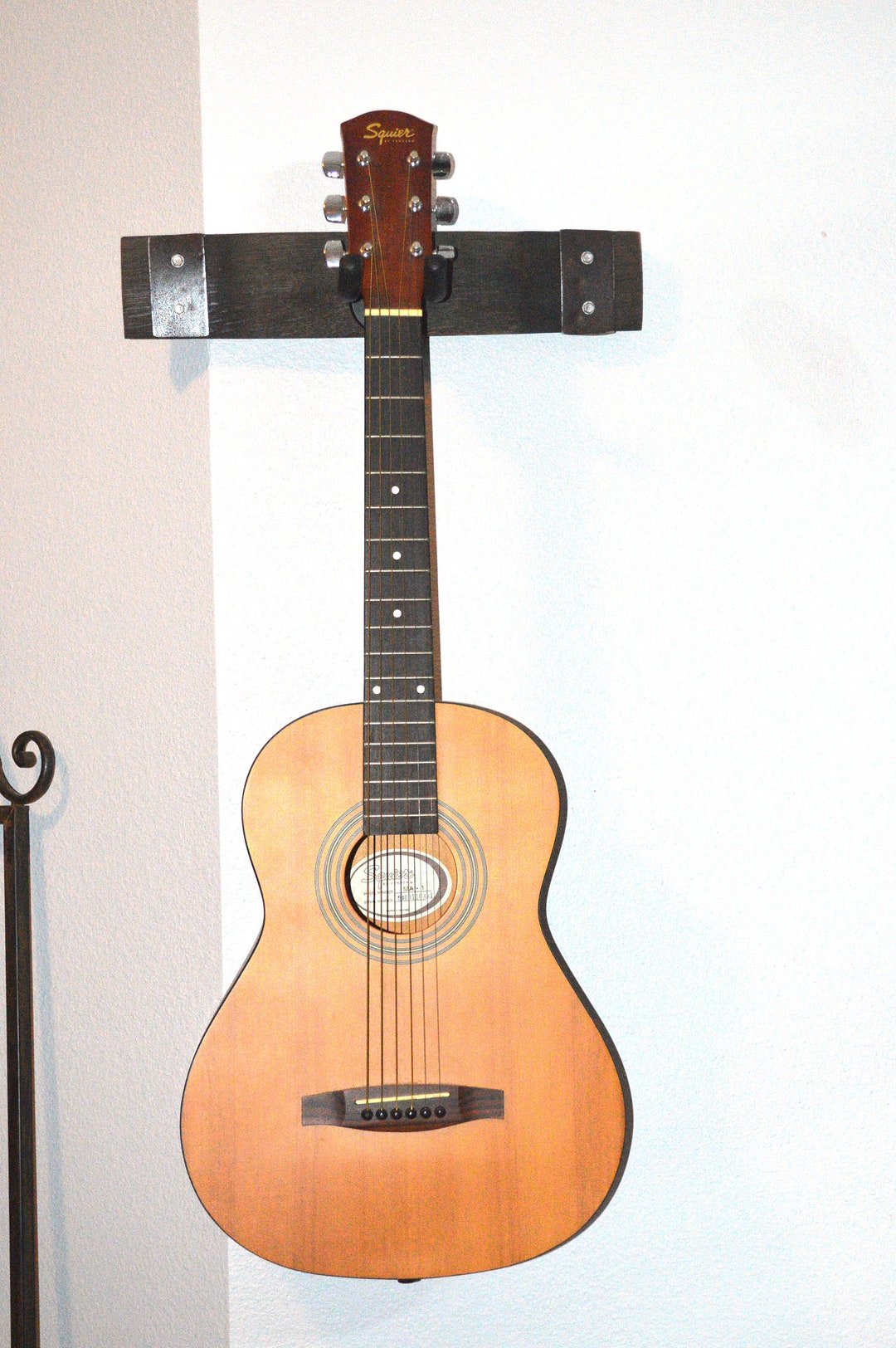 Guitar Rack Wall Mount Made From a Kentucky Bourbon Whiskey Barrel Stave Etsy