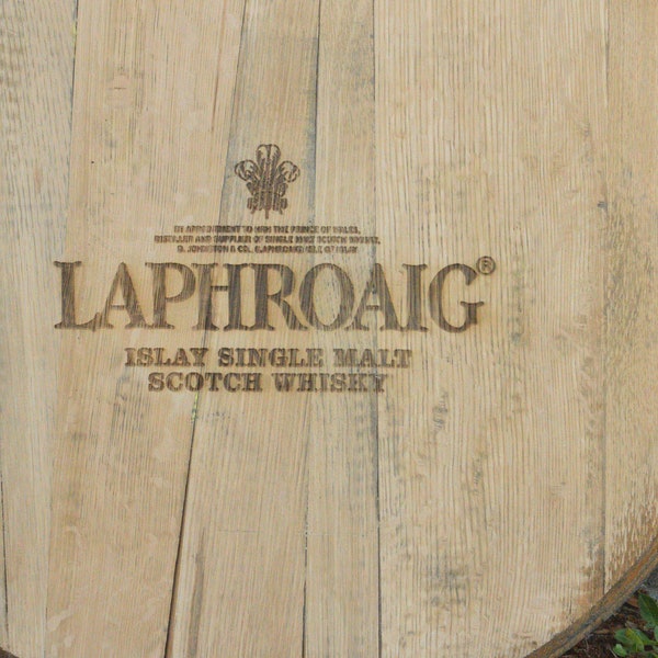 Laphroaig Islay Scotch Whisky, Whiskey Barrel Head/Lid