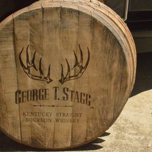 Stagg Name Lettering George T. Stagg Kentucky Bourbon Whiskey Barrel Lid/head - Etsy