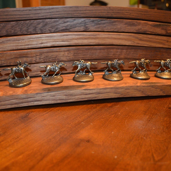 Exhibidor único de tapón de corcho de bourbon Blanton's, centro de exhibición de media duela de barril de roble, Blanton's, Whisky