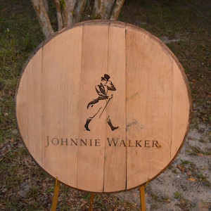 Johnnie Walker Scotch Whisky Barrel Head/Lid image 1