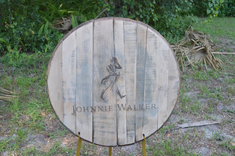 Johnnie Walker Scotch Whisky Barrel Head/Lid image 3