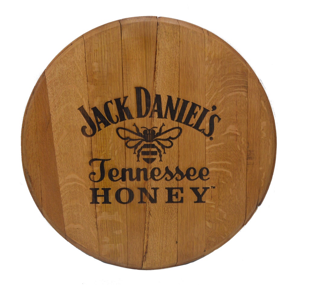 Jack Daniels Honey Whiskey Barrel Head/lid Etsy