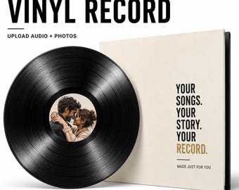 Custom Mixtape Vinyl Record, Personalized 12" LP