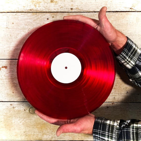12 RED Translucent Custom Vinyl Sided LIMITED - Etsy