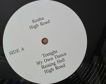 TEXT ONLY Custom Label for your Mixtape Vinyl Record black text on white label (please read listing description before ordering)