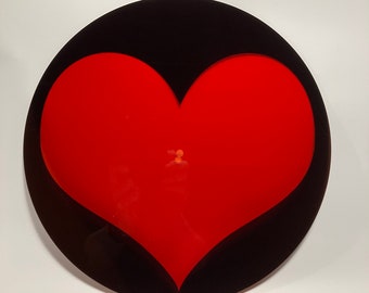 Valentine's Day Vinyl Record - ONE SIDED Heart Vinyl 6 songs and 22 minutes (max) Special Limited Item
