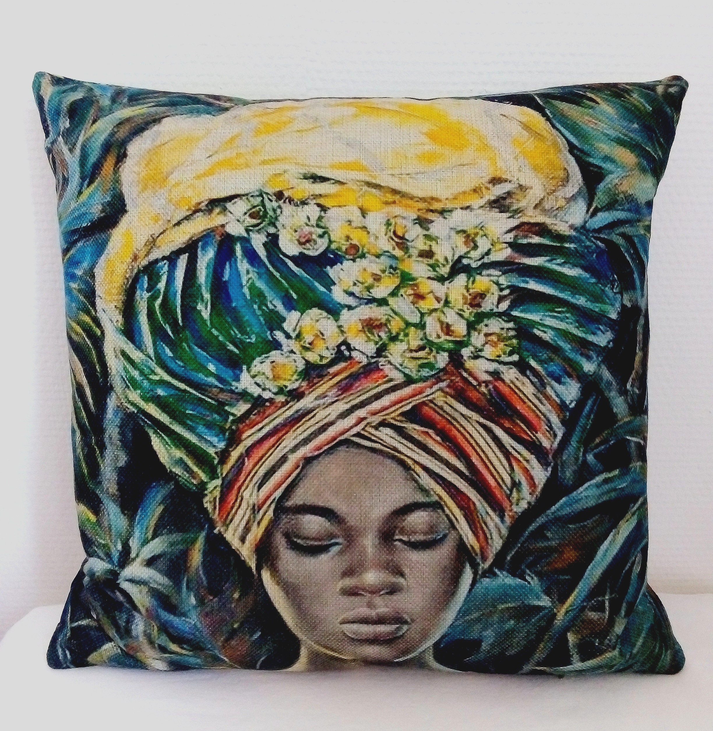 Coussin Femme Africaine