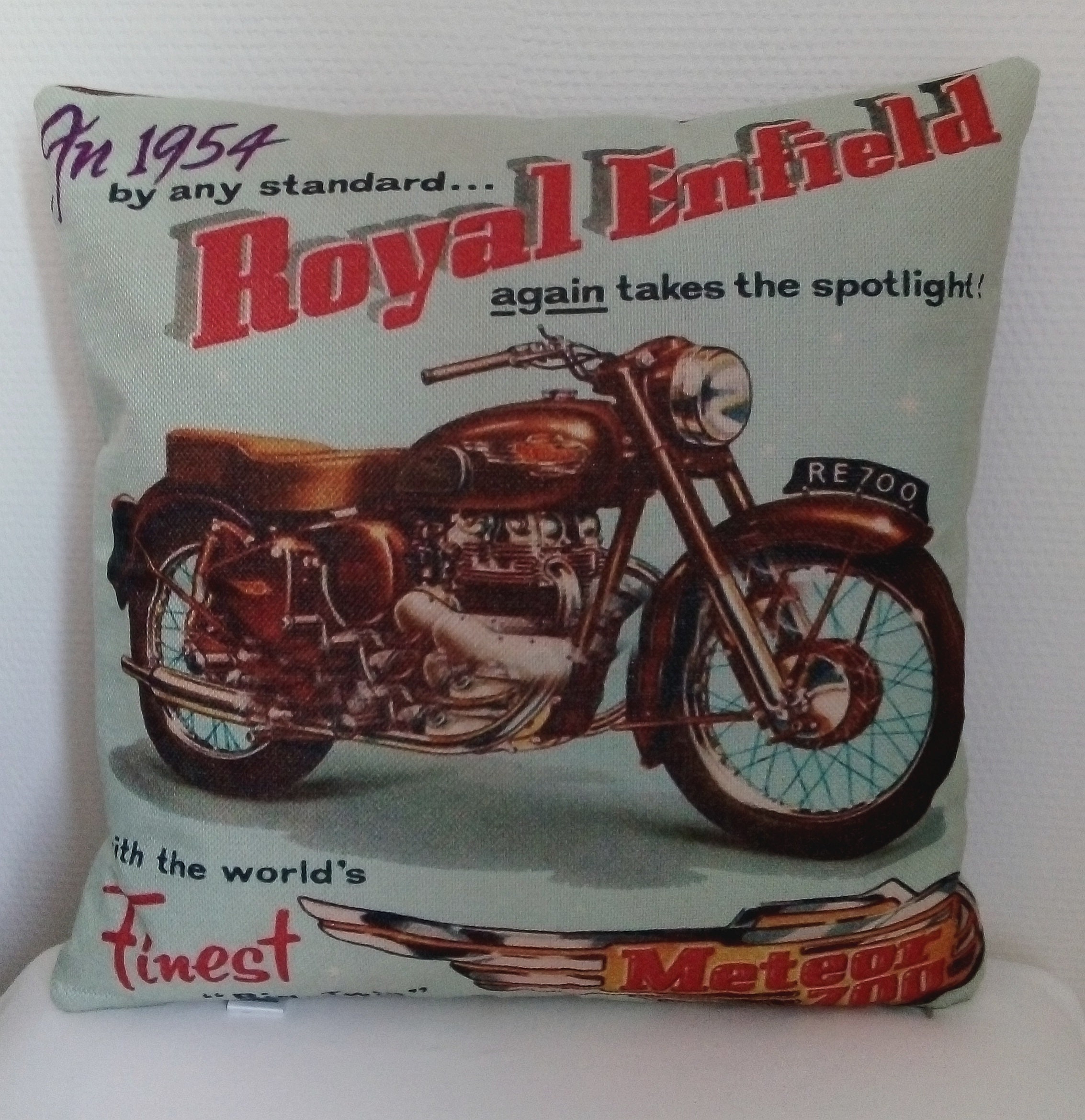 Coussin Moto Vintage