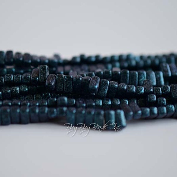 6MMx3MM Brick Beads, Metallic Suede Zircon, Two Hole Czech Glass Beads, 50 Beads