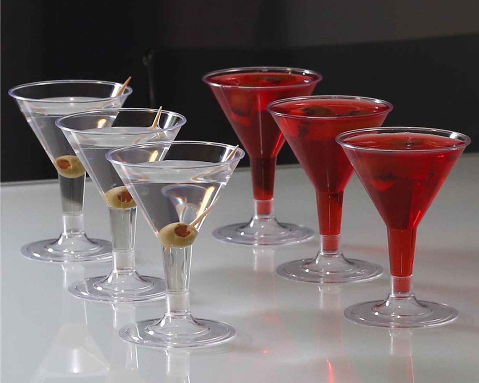 Elegant Plastic Martini Glasses Disposable Cocktail Glasses Etsy