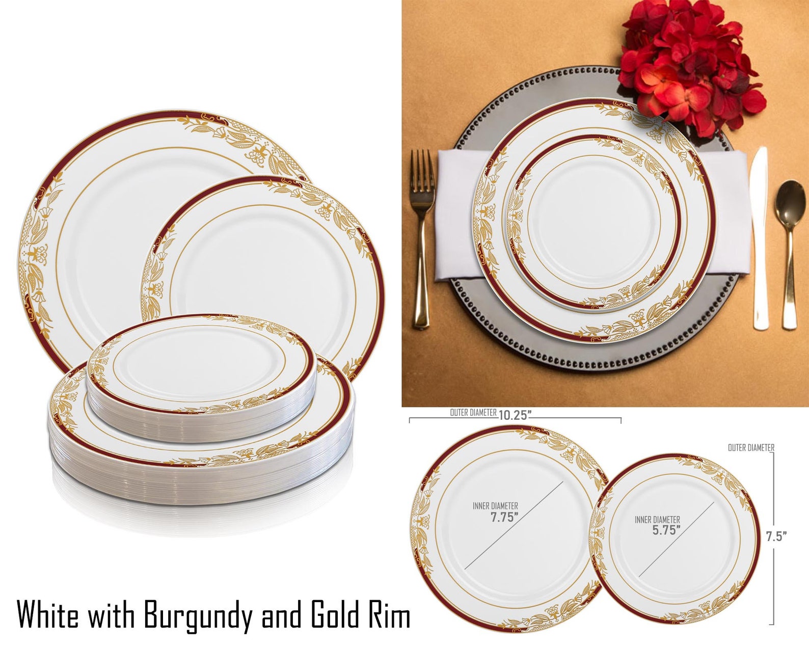 Deluxe Dinner Plates or Salad Plates Vibrant Colors Harmony Etsy