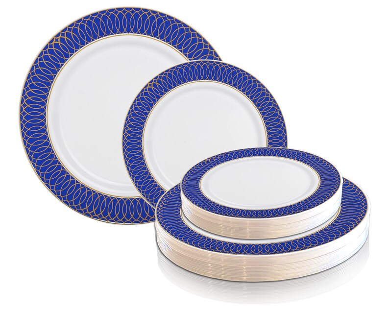 Deluxe Dinner Plates or Salad Plates Vibrant Colors Spiral Etsy