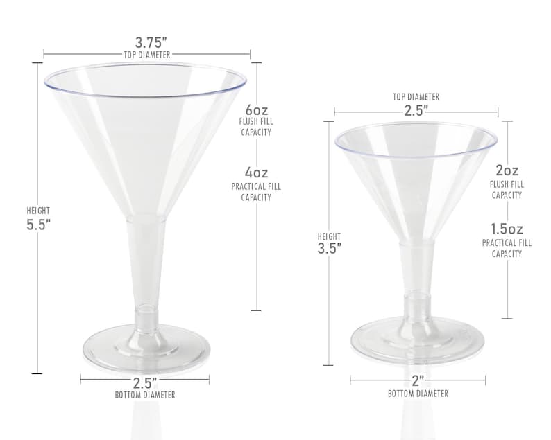 Elegant Plastic Martini Glasses Disposable Cocktail Glasses Etsy