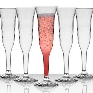 Drinkware Crystal-Like Stemware 240pcs Plastic Wine Glasses Disposable Wine Glasses Clear Fancy Wine Cups Wedding /& Party Supplies