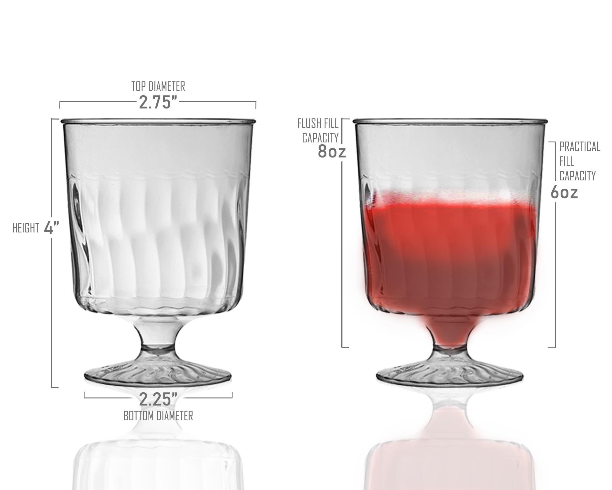 Elegant Plastic Wine Glasses Disposable Wine Glasses Clear Etsy