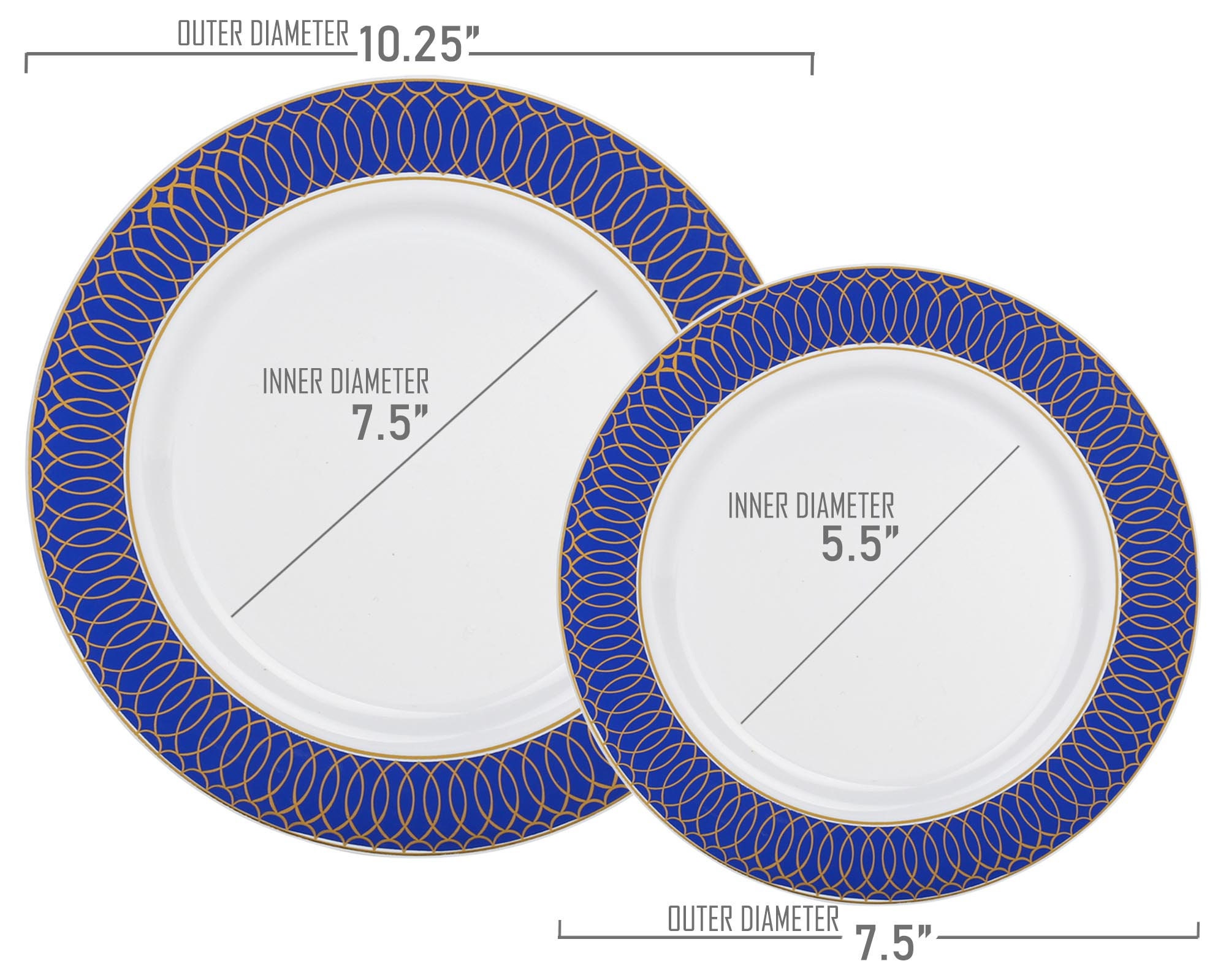 Deluxe Dinner Plates or Salad Plates Vibrant Colors Spiral Etsy