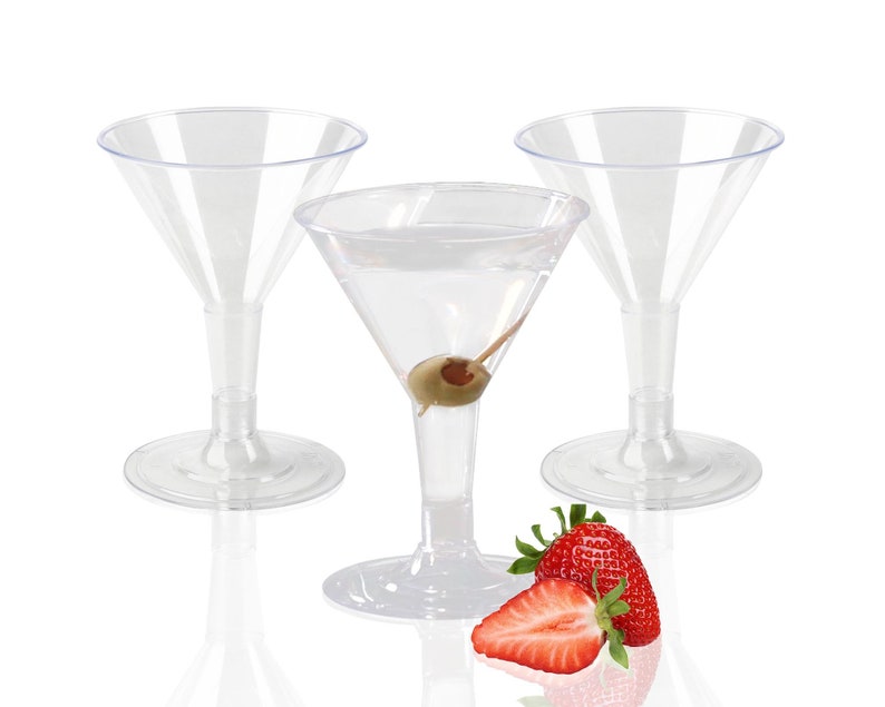 Elegant Plastic Martini Glasses Disposable Cocktail Glasses Etsy