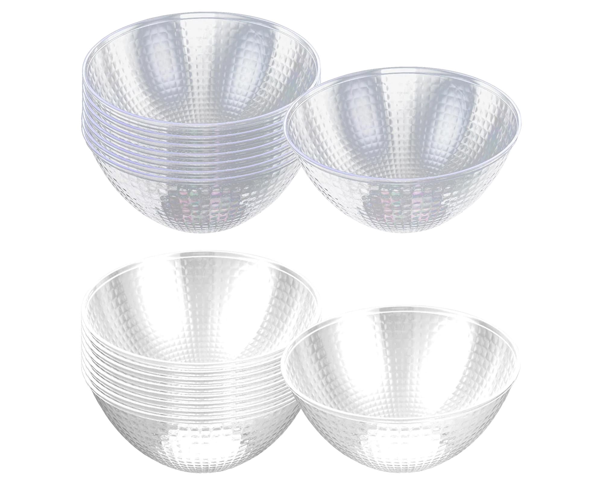 64oz Crystal Clear Plastic Disposable Salad Bowls with Lids To-Go with –  EcoQuality Store