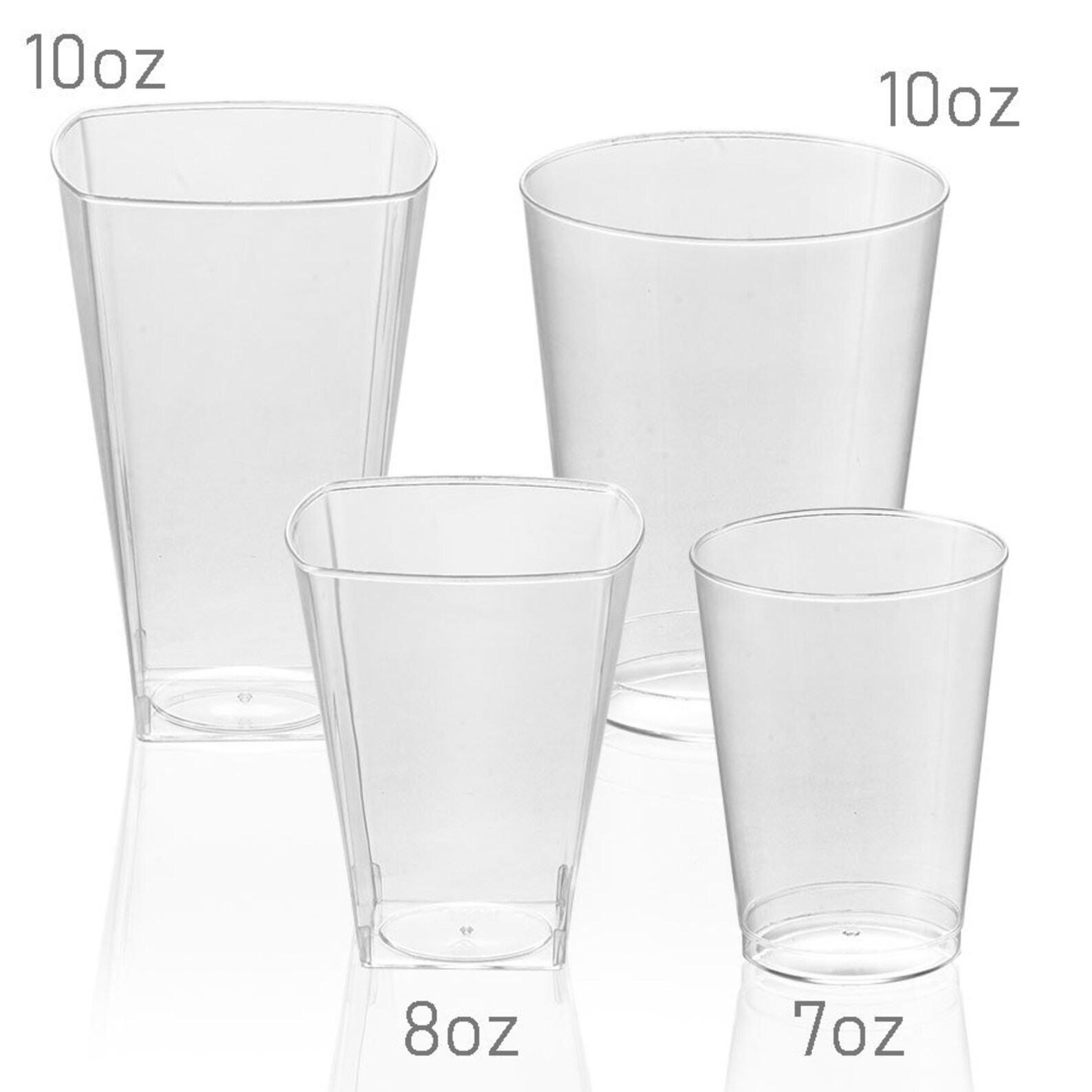 Fancy Disposable Hard Plastic Cups Round Cups Square Cups Etsy