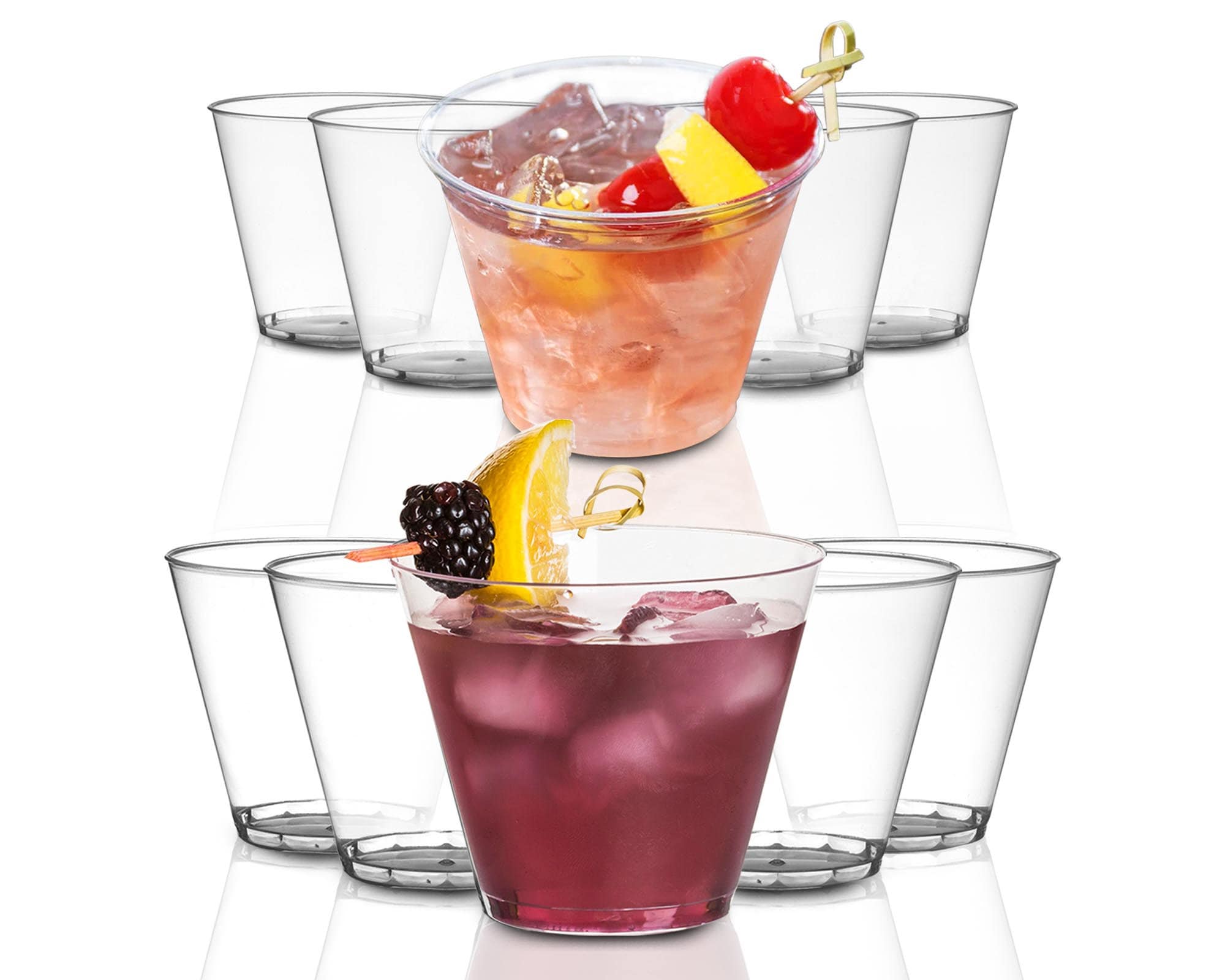 Crystal Clear Party Cups 5oz or 9oz Disposable Plastic Cups Etsy