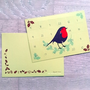 Cartolina del calendario dell'avvento