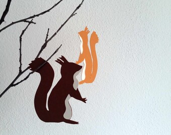 Papieranhänger Eichhörnchen