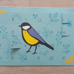 Carte postale du calendrier de l'Avent tit