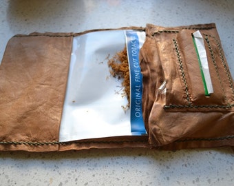 Leather tobacco pouch