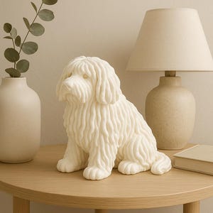 3D Komondor Mop Dog STL File – Modern Animal Decor for Kids&#39; Rooms, Dog Lovers&#39; Gift, 3D Printable File, Playful Animal Art
