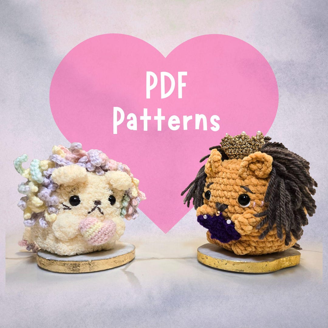 Block Lion Duo Bundle: Classic Lion + Pride Lion (PDF Patterns) - Etsy
