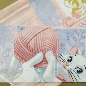 Funda de almohada de algodón de gato blanco, fundas de almohada de algodón orgánico hechas a mano, cubierta de almohadas lindas, ideas de regalo de gato