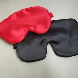 Satin Oversized or Standard eye mask for anniversary gift // mask for Travel sleep// Everyday eye pillow // Eye Cover // Blindfold