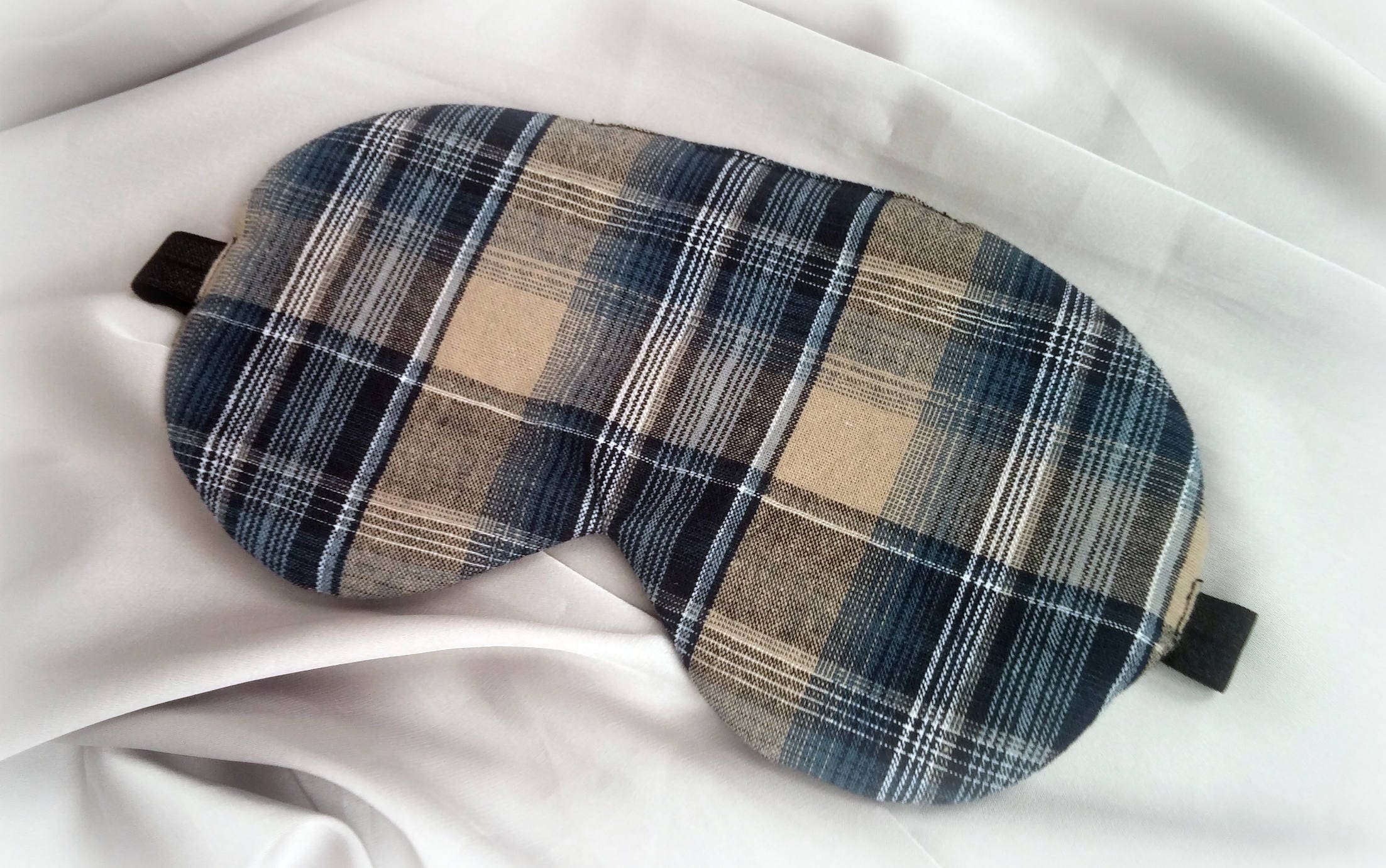 Classic Plaid Sleep Mask for Men & INGENIOUS Gift for Him// Etsy UK