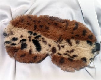 Lynx - furry Sleep mask /Cute Eye Blinder Eye mask /Gift for her or him /Travel gift /Womens Sleeping mask /Mens sleep mask /Travellers gift