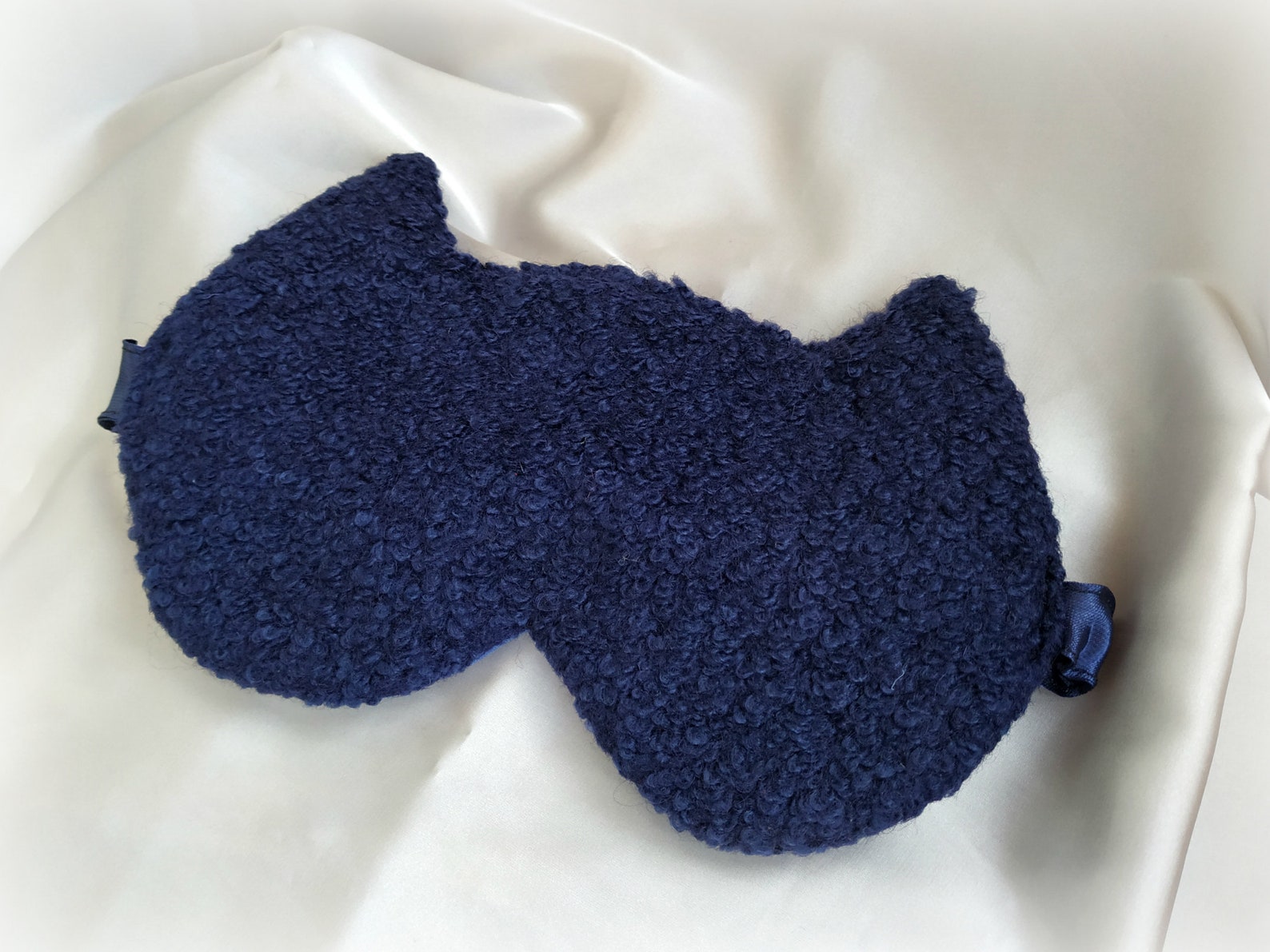 Kitty Blue Sleeping Mask Cat Eye Sleep Mask Kitty Sleep Mask Etsy