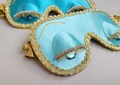 Luxary Holly Golightly sleep mask with crystals, Breakfast at Tiffany’s eye mask, Bridal Shower Favors for Guests, Audrey Hepburn eye pillow product logo