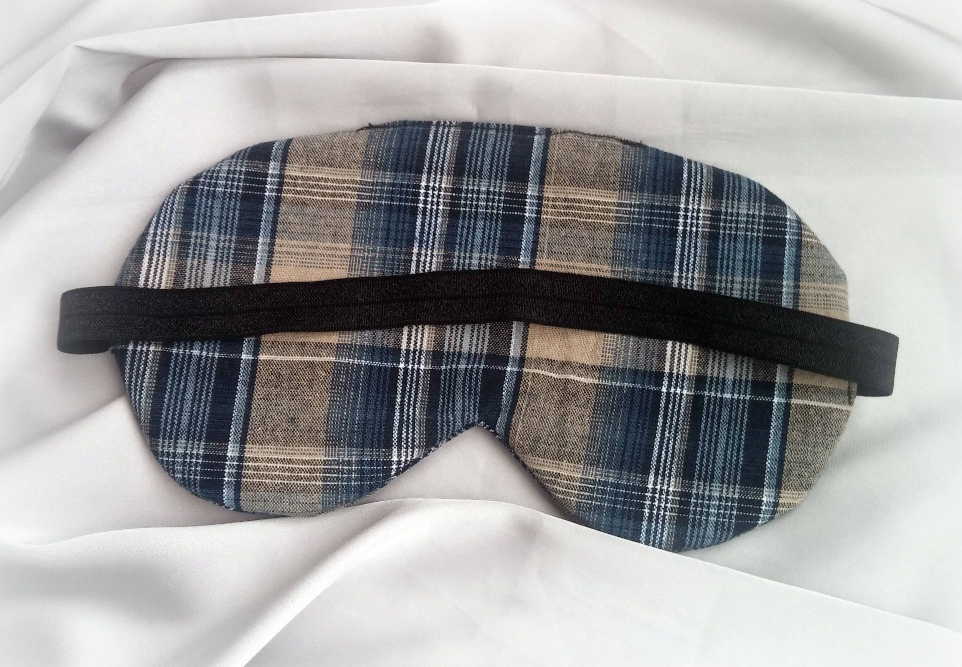 Classic Plaid Sleep Mask for Men & INGENIOUS Gift for Him// Etsy UK