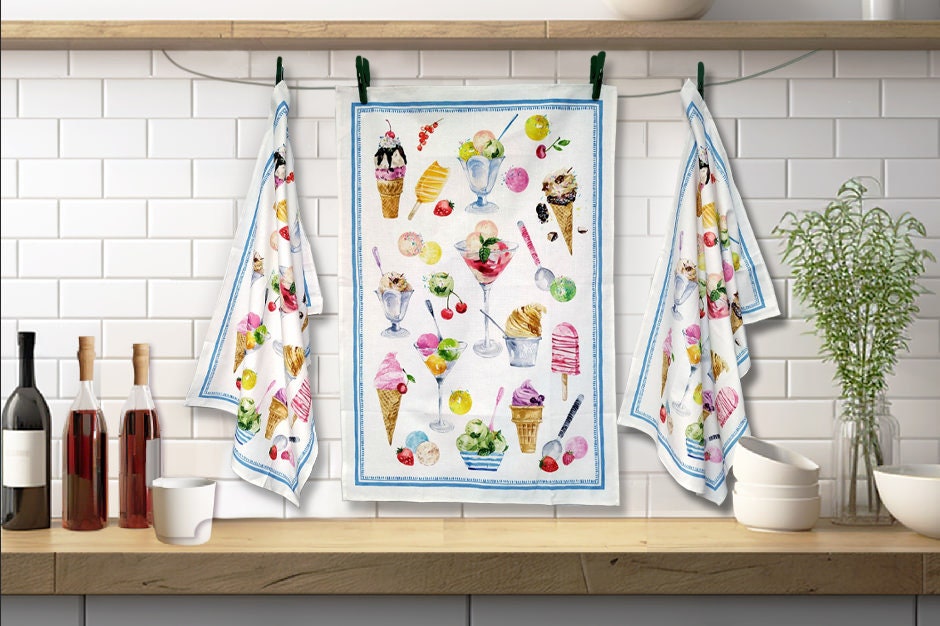 Nid D'abeille - Ice Cream Kitchen Towels