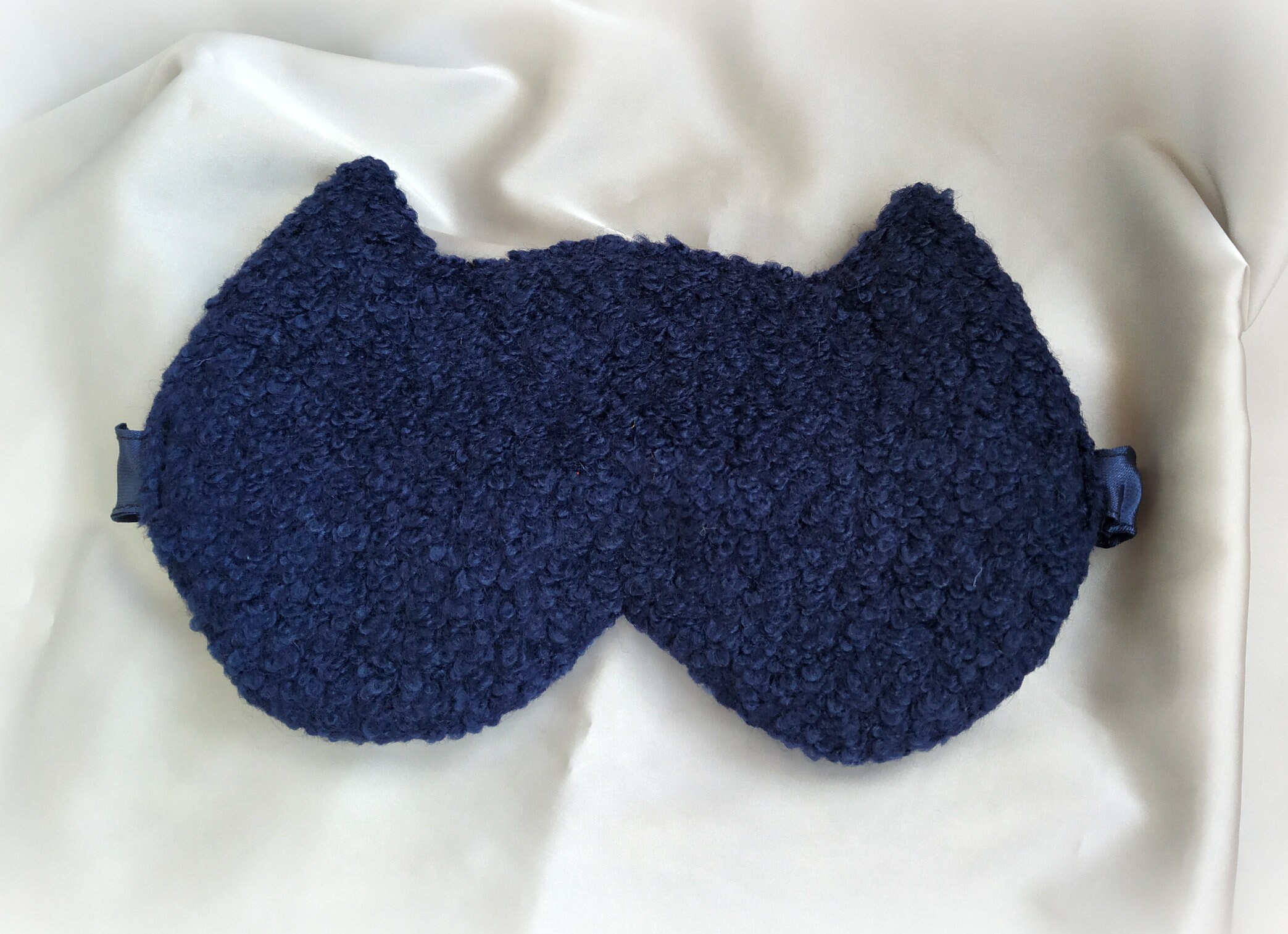 Kitty Blue Sleeping Mask Cat Eye Sleep Mask Kitty Sleep Mask Etsy