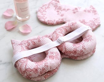 Wimpervriendelijk 3D-slaapmasker voor vrouwen, 2 cm/0,8 inch diepte, katoenen oogbescherming zonder druk voor wimperextensions