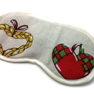 Valentine Gift / Organic Linen Sleep mask, Relaxation Eco-friendly sleeping mask, Travel Accessory, Cute Organic Eye mask, Birthday gift