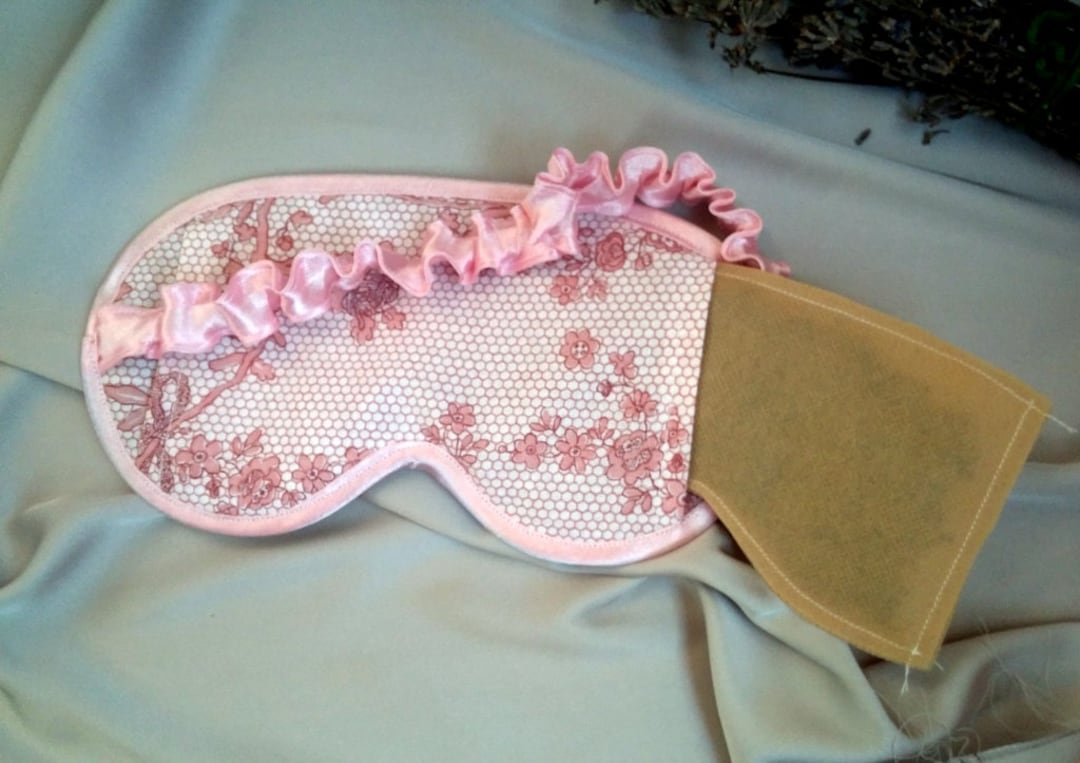 Lavender Cotton Aromatherapy Sleep Mask Floral Eye Mask Etsy