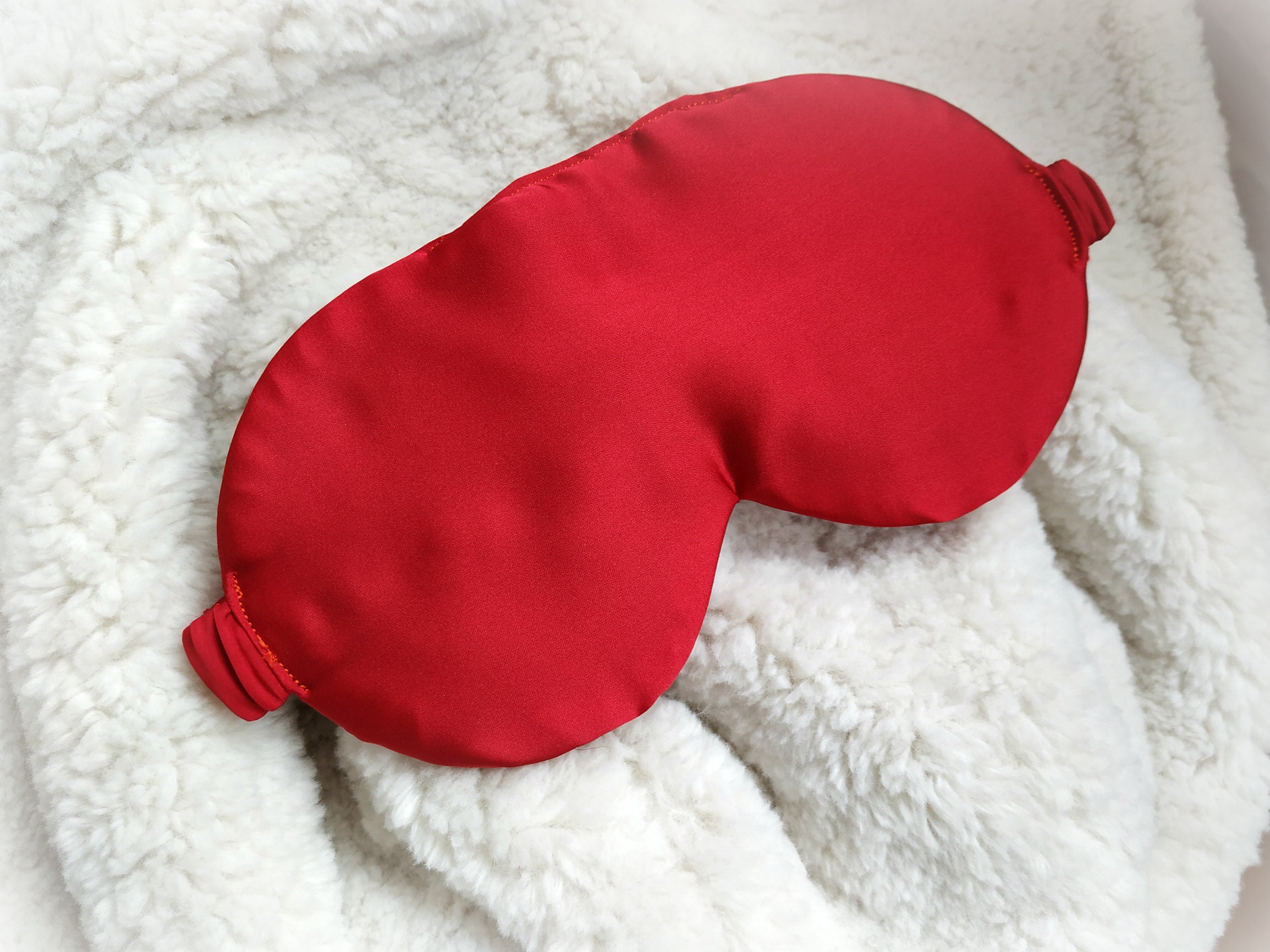 Luxury Silk Red Sleep Mask / Super Soft Eye Mask / Etsy Ireland