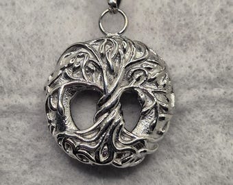 Tree of Life Memorial Cremation Ashes Urn Pendant Necklace